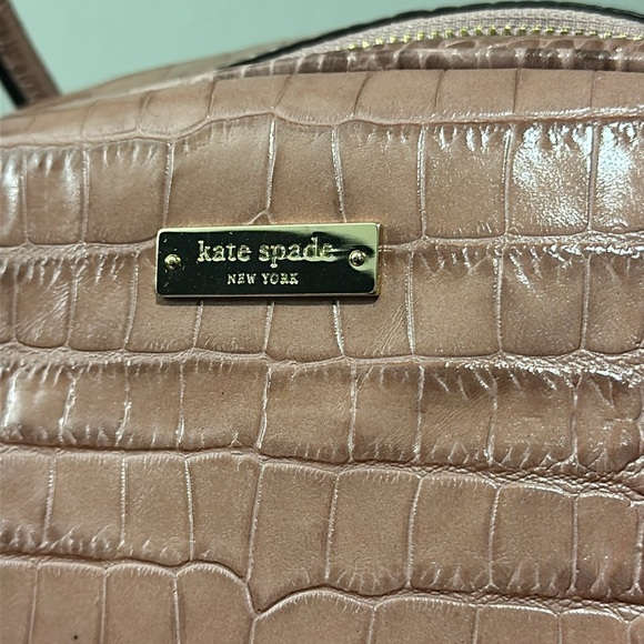 Kate Spade Godfry Street Luxe Lorin Satchel, Rose Pearl Croco - Picture 2 of 7